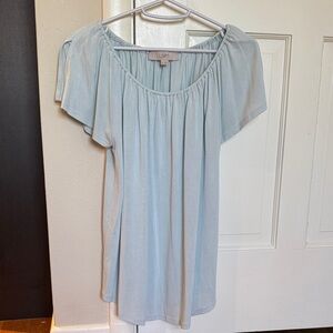 LOFT Soft Blue Women's Blouse